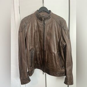 Belstaff Moto Leather Jacket Size 56